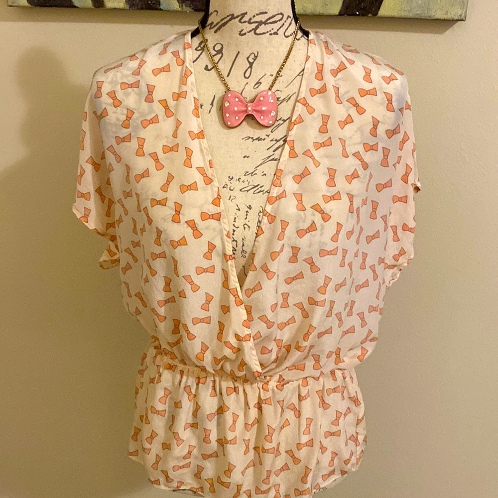 Chiffon Wrap Blouse - image 1